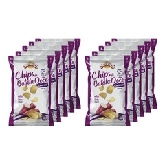 Chips De Batata Doce Com Sal 50g Sertanitos - 10 Unidades