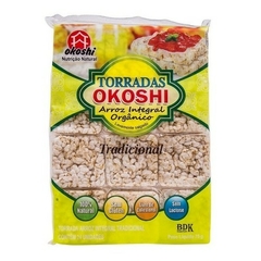 Kit 5 Torradas De Arroz Int. Orgânico Tradicional 75g Okoshi