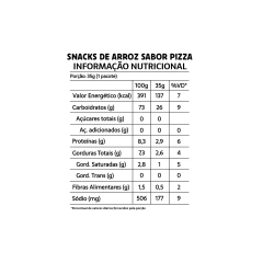 Kit Com 10 Snacks De Arroz Sabor Pizza 35g Belive na internet