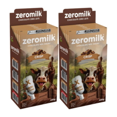 Kit Com 2 Caixas Chocolate Zeromilk Crisp 70g Tudo Zero Leite