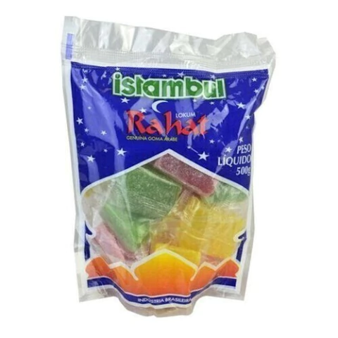 Kit Com 5 Gomas Árabe Rahat 500g Istambul