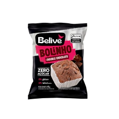 Bolinho Double Chocolate Belive Zero Açúcar, Glúten E Lactose 10x40g - comprar online