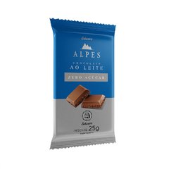 CHOCOLATE SALWARE ALPES AO LEITE ZERO AÇUCAR 25G