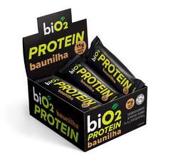 Bio2 Barra Protein Vegana Baunilha Pasta De Amendoim 45g Cx 12 Unid
