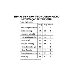 Snacks De Milho E Quinoa Queijo Nacho 25g Belive na internet