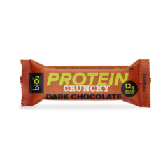 Barra De Proteína Vegana Bio2 Crunchy Bar Dark Chocolate 9x50g - comprar online
