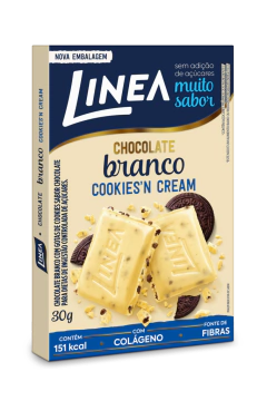 Linea Chocolate Cookies'n Cream Sem Açúcar 30g - 15 Unidades - comprar online