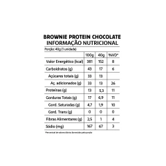 Brownie Protein Double Chocolate Belive Sem Glúten Sem Lactose 10x40g na internet