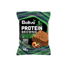 Brownie Protein Avelã Zero Açúcar, Glúten E Lactose Belive 10x40g - comprar online