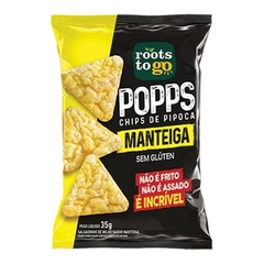 Kit Com 05 Popps Chips De Pipoca Manteiga 35g Roots To Go - comprar online