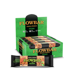 BARRA DE CASTANHAS VEGANA GRANOLA SEM GLÚTEN FLOWBAR 30g com 12 unidades - comprar online