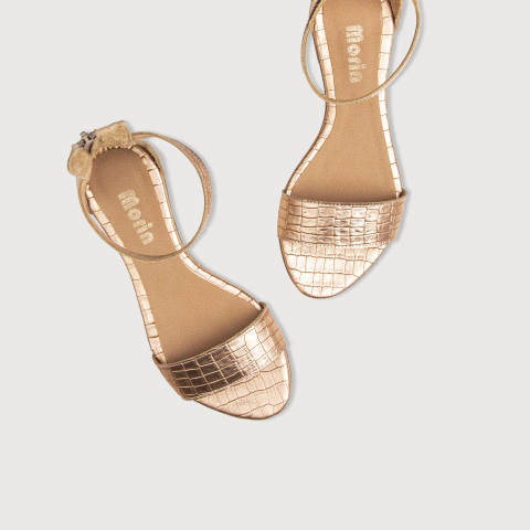 SANDALIA FRANCIS DORADO ROSÉ