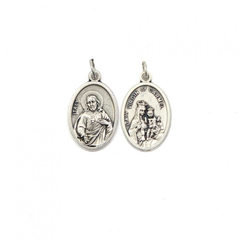 MEDALHA ITALIANA NOSSA SENHORA DO CARMO/SAGRADO CORAÇÃO DE JESUS - comprar online