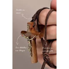 CRUCIFIXO CORDÃO SANTAS CHAGAS - comprar online