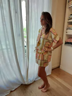 PIJAMA ROMA VERANO SATEN PARIS ESTAMPADO en internet