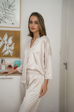 PIJAMA ROMA SATEN PARIS LISO - comprar online