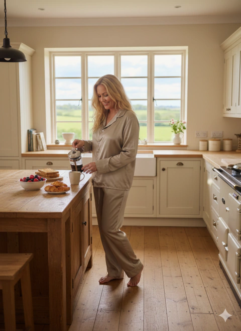 PIJAMA VICTORIA SATEN BOSELLI - comprar online