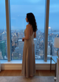 CAMISON LUISA SATEN LARGO - comprar online