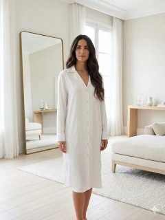 CAMISOLA CANDELA INVIERNO SATEN BOSELLI LISO - tienda online