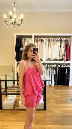 CONJUNTO FLOPY SATEN PARIS LISO CON PUNTILLA en internet