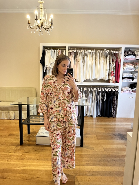 PIJAMA ROMA VOILE DE ALGODON ESTAMPADO HAWAI- EDICION LIMITADA-
