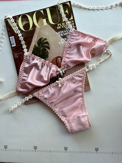 CONJUNTO MARGARITA SATEN ROSA - comprar online