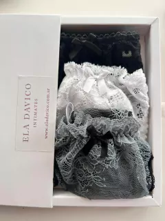 Pack de 3 Tangas Lara de encaje en internet