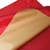 Poli Perolado Dupla Face 69x69 com 25 Folhas Vermelho Ouro