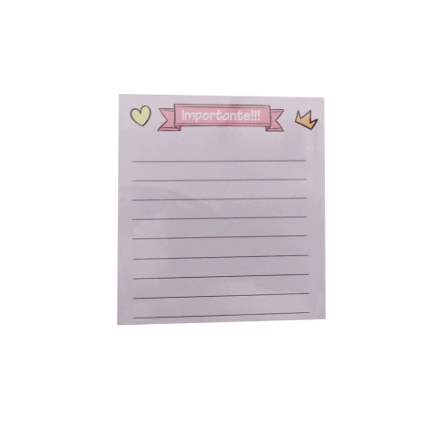 Bloco Papel Lembrete 11x12 com 48 Folhas Lilás