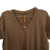 Blusa Feminina Decote V Esotérica Marrom