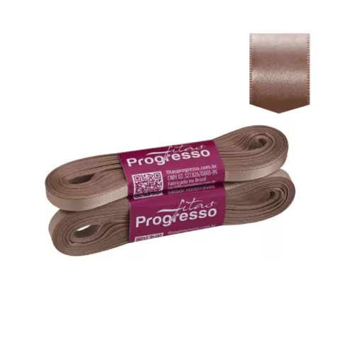 Fita de Cetim Simples 7mm Chocolate Cor 971