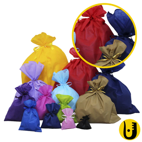 Kit Sacos em TNT 50 unidades 25x35 + 30 unidades 45x55 Todos sem Fita