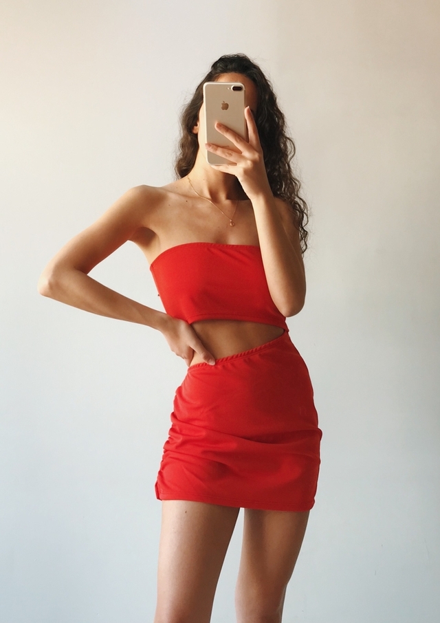 Vestido Niki Rojo (Sin Cambio) thumbnail 2