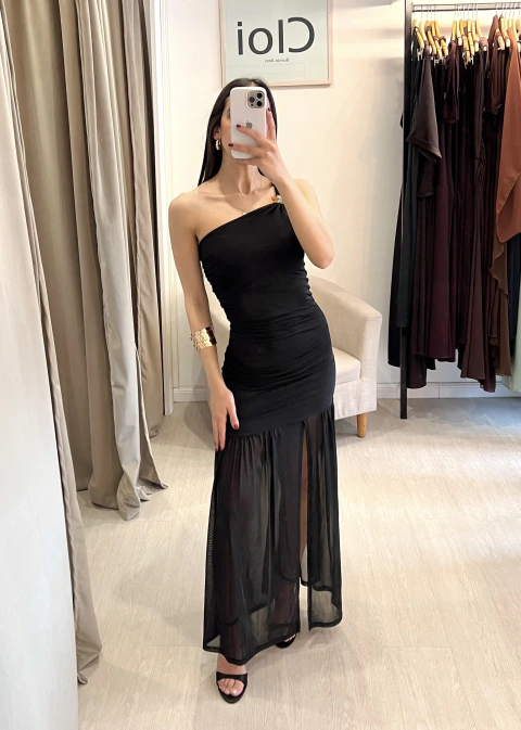 VESTIDO PALMA Negro