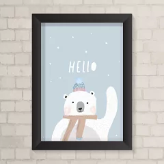 Quadro Infantil Hello - comprar online