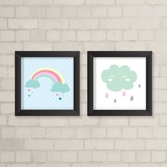 Kit de Quadros Nuvem e Arco-Íris - comprar online