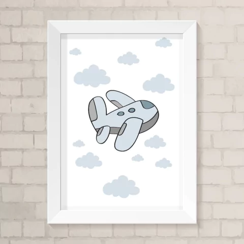 Quadro Infantil Avião