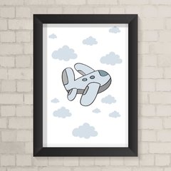 Quadro Infantil Avião - comprar online