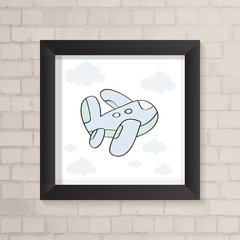Quadro Infantil Aviãozinho Candy Color - comprar online