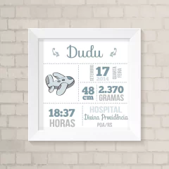Quadro Nascimento Aviãozinho