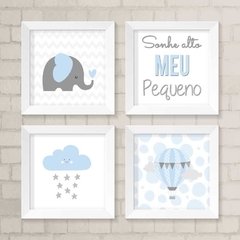 Kit de Quadros Azul Claro
