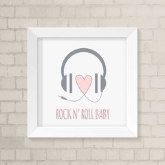 Quadro Infantil Baby Rock Menina
