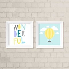 Kit de Quadros Balão Amarelo