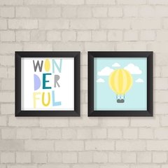 Kit de Quadros Balão Amarelo - comprar online