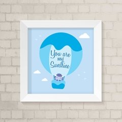 Quadro Infantil Balão Azul