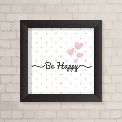 Quadro Infantil Be Happy - comprar online