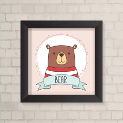 Quadro Infantil Bear - comprar online