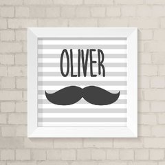 Quadro com Nome Bigode