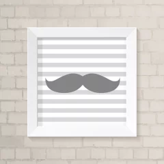 Quadro Infantil Bigode