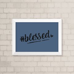Quadro Infantil Blessed Azul